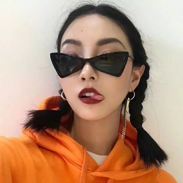 Ρετρό τριγωνικά γυαλιά ηλίου για γυναίκες