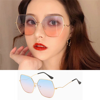 Sieviešu saulesbrilles ar kvadrātveida formu un metāla rāmjiem