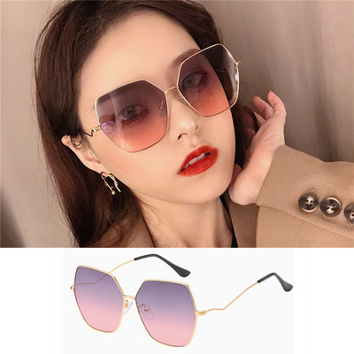 Sieviešu saulesbrilles ar kvadrātveida formu un metāla rāmjiem