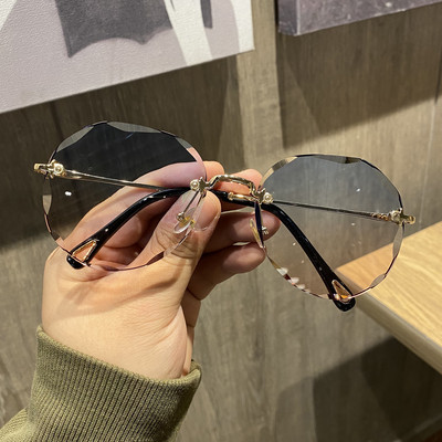 Moderne okrugle naočale bez okvira