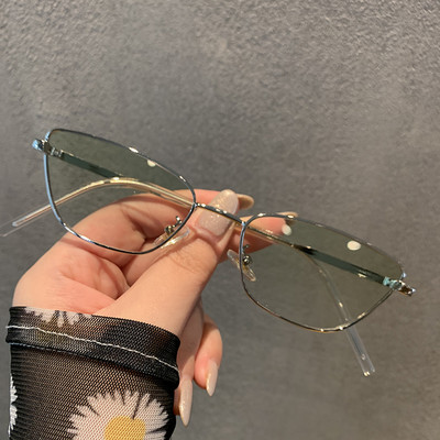 Ochelari de soare moderni de dama cu rama subtire din metal