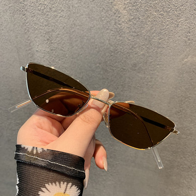 Ochelari de soare moderni de dama cu rama subtire din metal