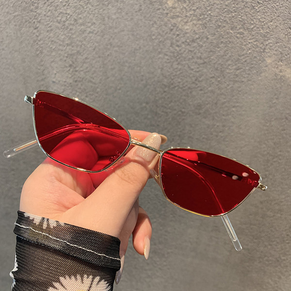 Ochelari de soare moderni de dama cu rama subtire din metal