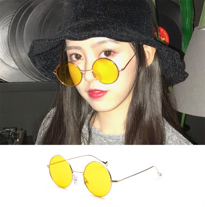 Γυναικεία γυαλιά με χρωματιστά γυαλιά και στρογγυλό σχήμα