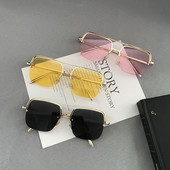 Elegantas sieviešu brilles ar plānu metāla rāmi