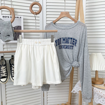 Ikdienas sieviešu šorti ar elastīgu jostasvietu