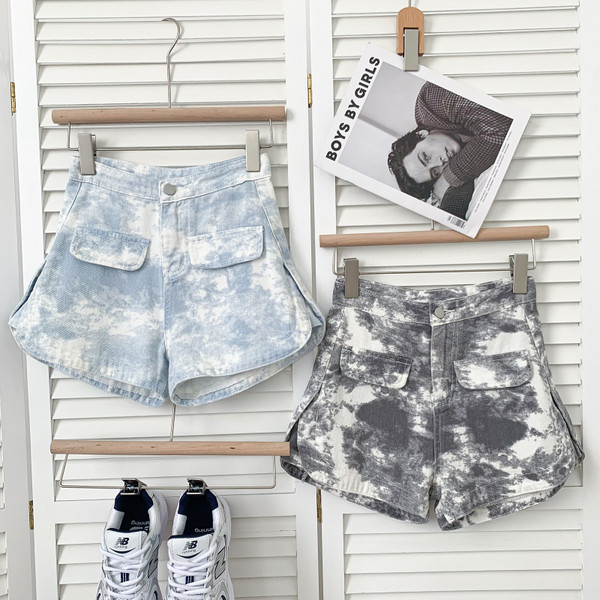 Нов модел дамски къси панталони от деним с висока талия