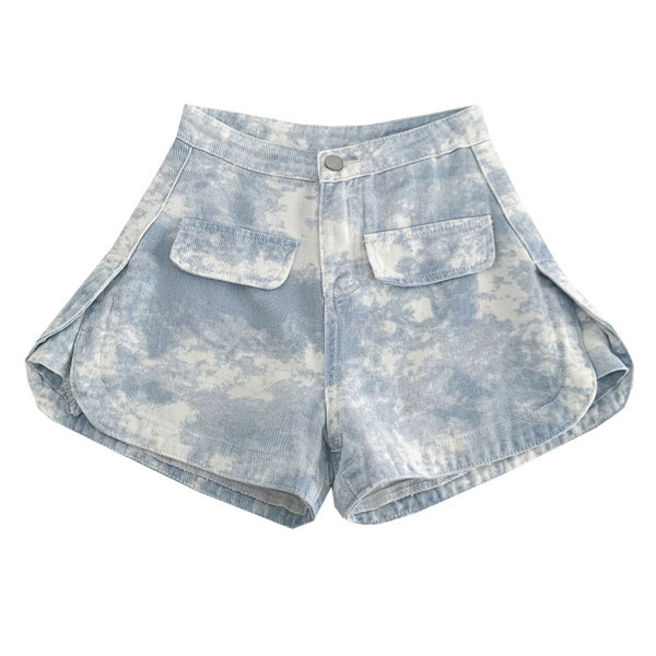 Нов модел дамски къси панталони от деним с висока талия