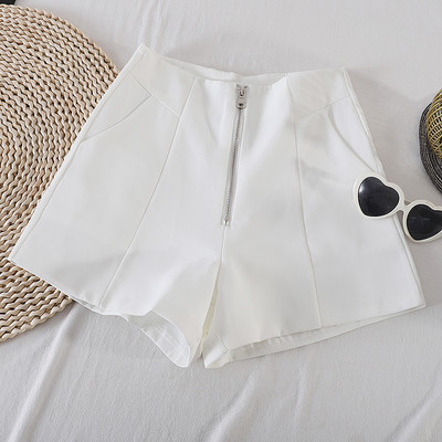 Sieviešu šorti ar rāvējslēdzēju divās krāsās