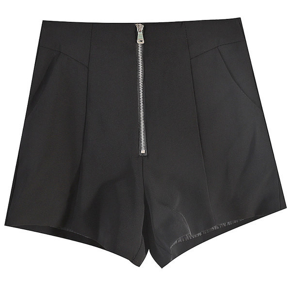 Sieviešu šorti ar rāvējslēdzēju divās krāsās