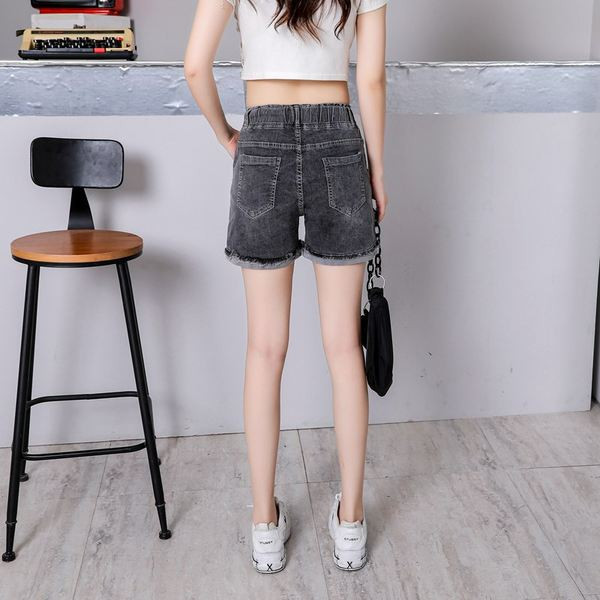 Moderne ženske traper hlače s visokim strukom i vezicama