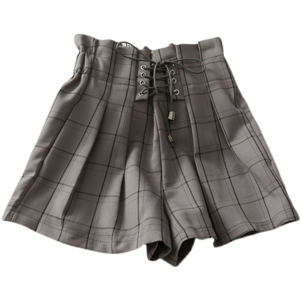 Jauns sieviešu šortu un kaklasaišu modelis ar augstu vidukli