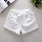 Pantaloni scurti de dama model uni cu cravate