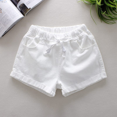 Pantaloni scurti de dama model uni cu cravate