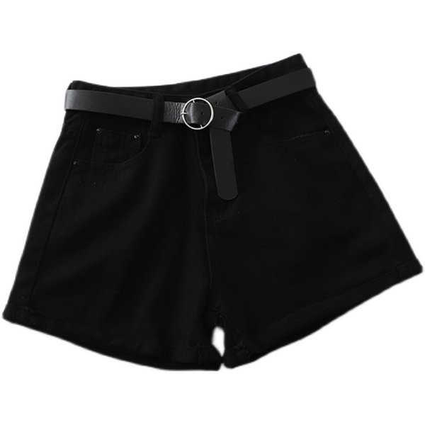 Sieviešu džinsa šorti vienkāršs modelis ar kabatām