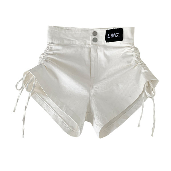 Jauns sieviešu šortu modelis ar saitēm baltā un melnā krāsā