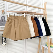 Ikdienas sieviešu šorti ar kabatām un elastīgu jostasvietu