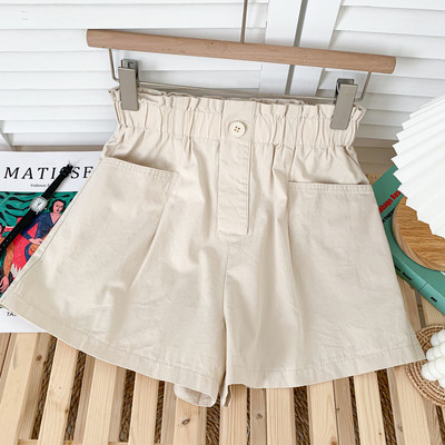 Ikdienas sieviešu šorti ar kabatām un elastīgu jostasvietu