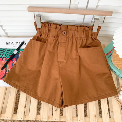 Ikdienas sieviešu šorti ar kabatām un elastīgu jostasvietu