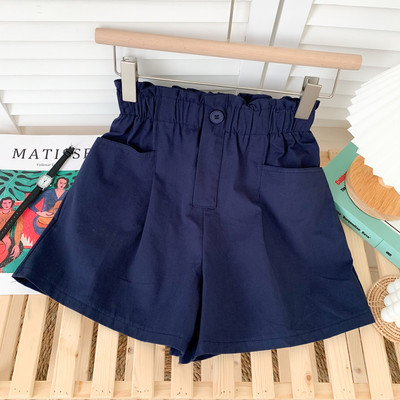 Ikdienas sieviešu šorti ar kabatām un elastīgu jostasvietu