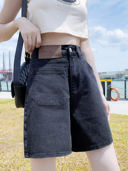 Jauna modeļa džinsa šorti plats modelis ar kabatām