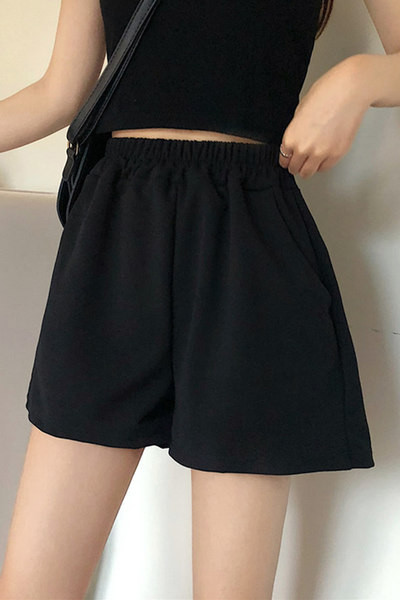 Sieviešu platas bikses ar elastīgu jostasvietu