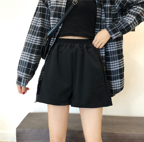 Sieviešu platas bikses ar elastīgu jostasvietu