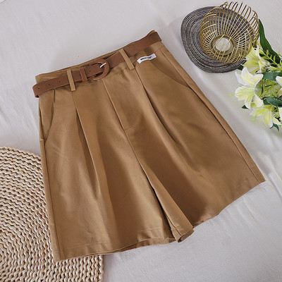 Sieviešu bikses ar jostu un kabatām trīs krāsās