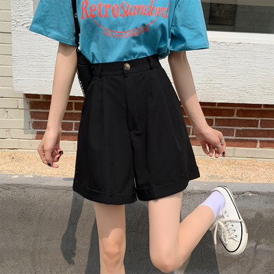 Pantaloni largi de dama cu talie inalta - pentru femei