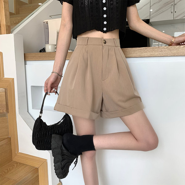 Pantaloni largi de dama cu talie inalta - pentru femei