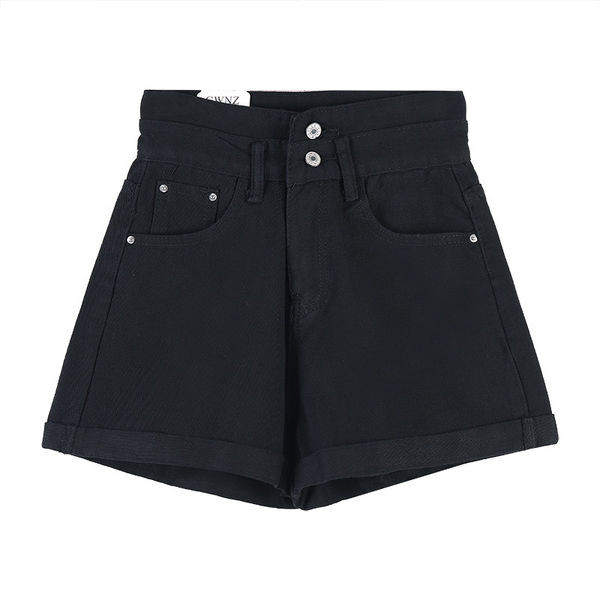 Pantaloni scurți moderni cu talie înaltă - în trei culori