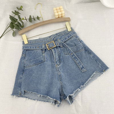 Džinsi ar jostu un augstu vidukli