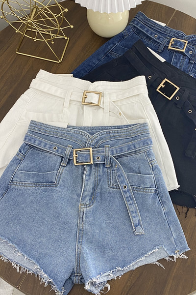 Džinsi ar jostu un augstu vidukli