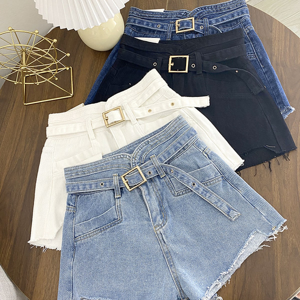 Džinsi ar jostu un augstu vidukli