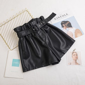 Sieviešu šorti no eko ādas