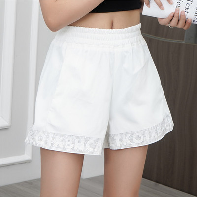 Moderni sieviešu šorti ar augstu vidukli platu modeli