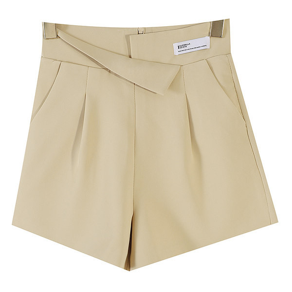 Pantaloni scurți cu buzunare și talie înaltă - trei culori