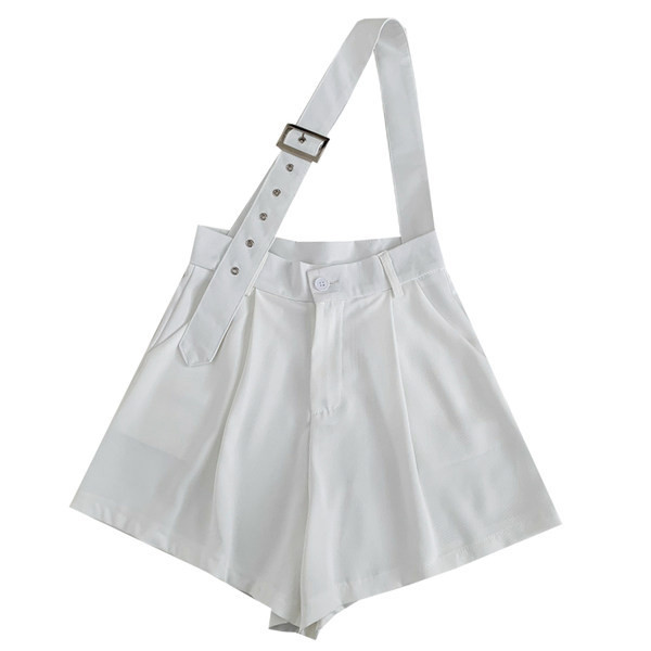 Νέο μοντέλο γυναικεία σορτς με υψηλή μέση σε λευκό και μαύρο χρώμα