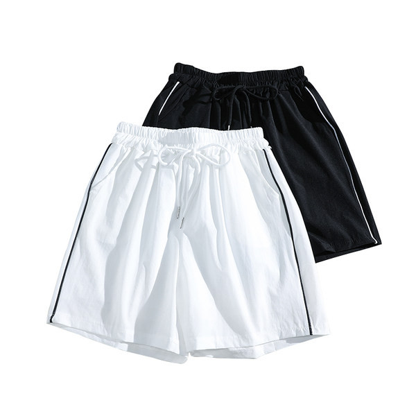 Pantaloni scurți casual de damă, cu margini și cravate