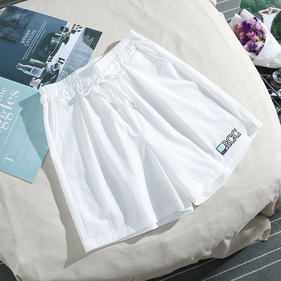 Sieviešu ikdienas šorti ar saitēm un izšuvumiem