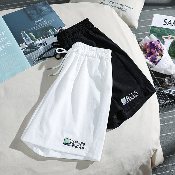 Sieviešu ikdienas šorti ar saitēm un izšuvumiem