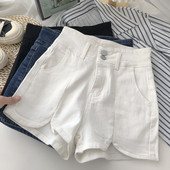 Къси дамски панталони с джобове-широк модел