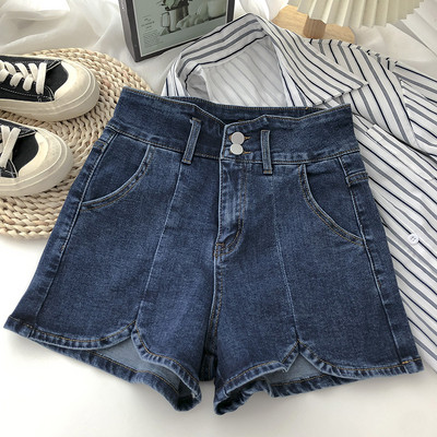 Къси дамски панталони с джобове-широк модел