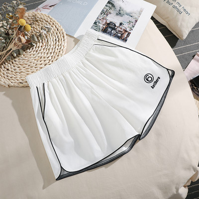 Sieviešu sporta šorti ar apmalēm un izšuvumiem