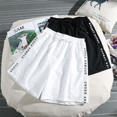 Sieviešu šorti ar uzrakstu un saitēm