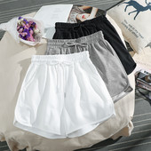 Къси дамски панталони изчистен модел с връзки