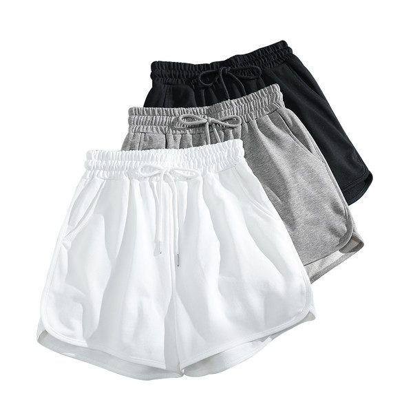 Къси дамски панталони изчистен модел с връзки