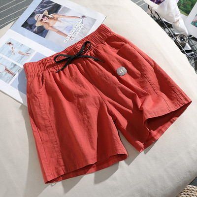 Pantaloni scurti de dama cu cravate model uni