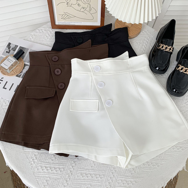 Mūsdienīgi sieviešu svārki-bikses ar pogām - vairākās krāsās