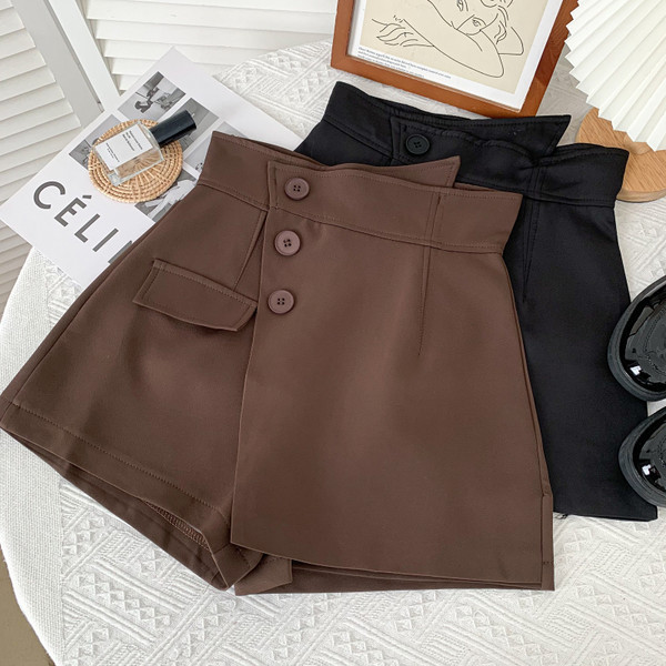 Mūsdienīgi sieviešu svārki-bikses ar pogām - vairākās krāsās